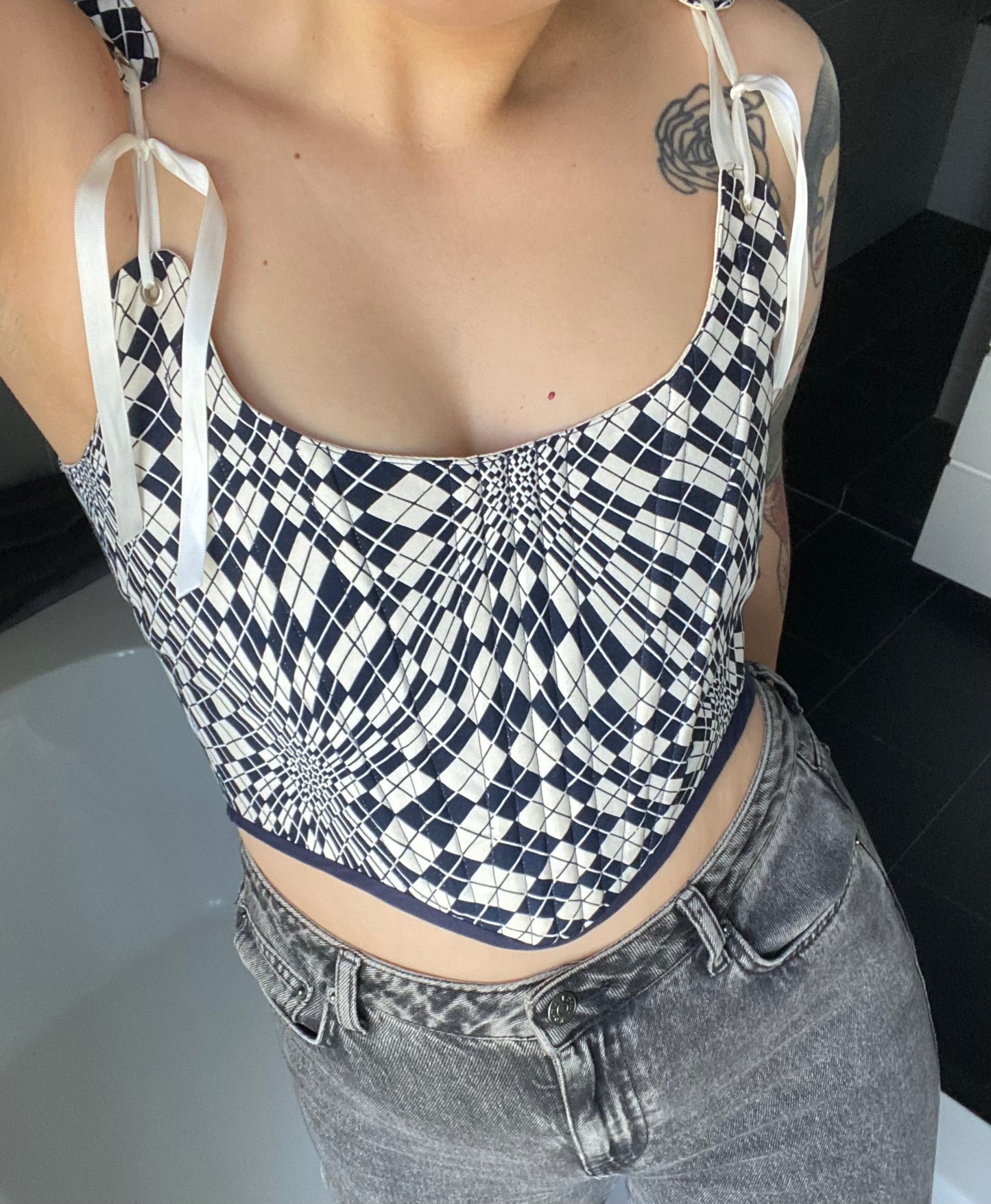 Olivia Checkered corset