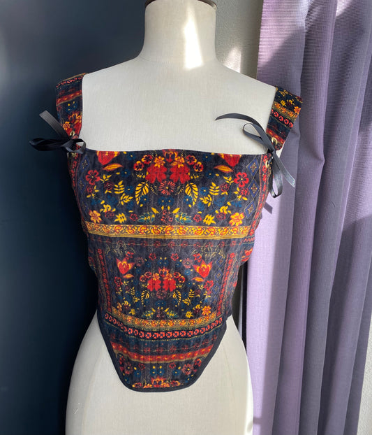 Alta Velvet Floral corset