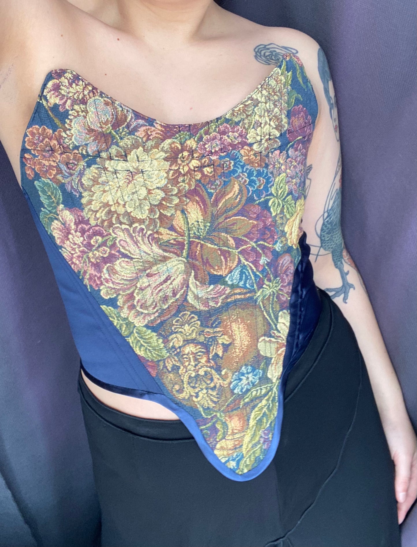 Ophelia Floral Tapestry corset