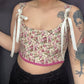 Eleanor Floral Jacquard corset