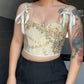 Eleanor Floral Silk corset