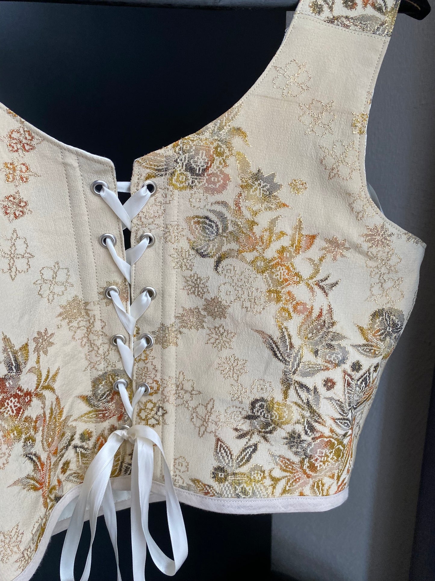 Eleanor Floral Silk corset