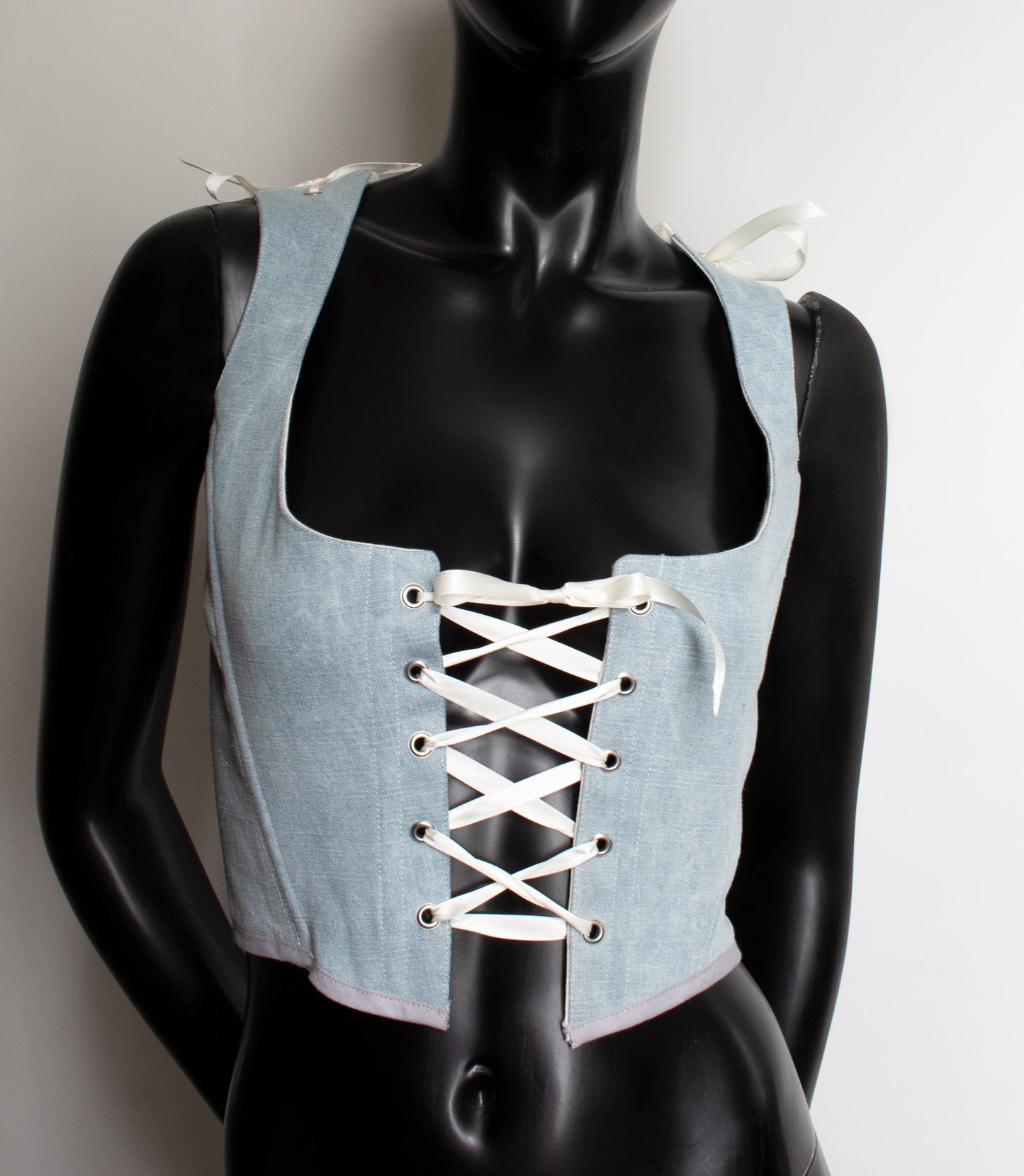 Olympe Denim corset