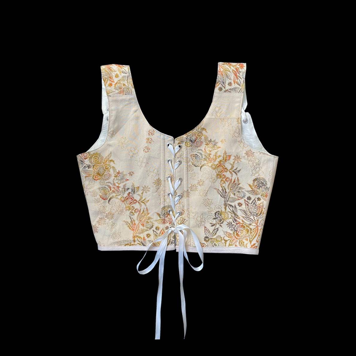 Eleanor Floral Silk corset