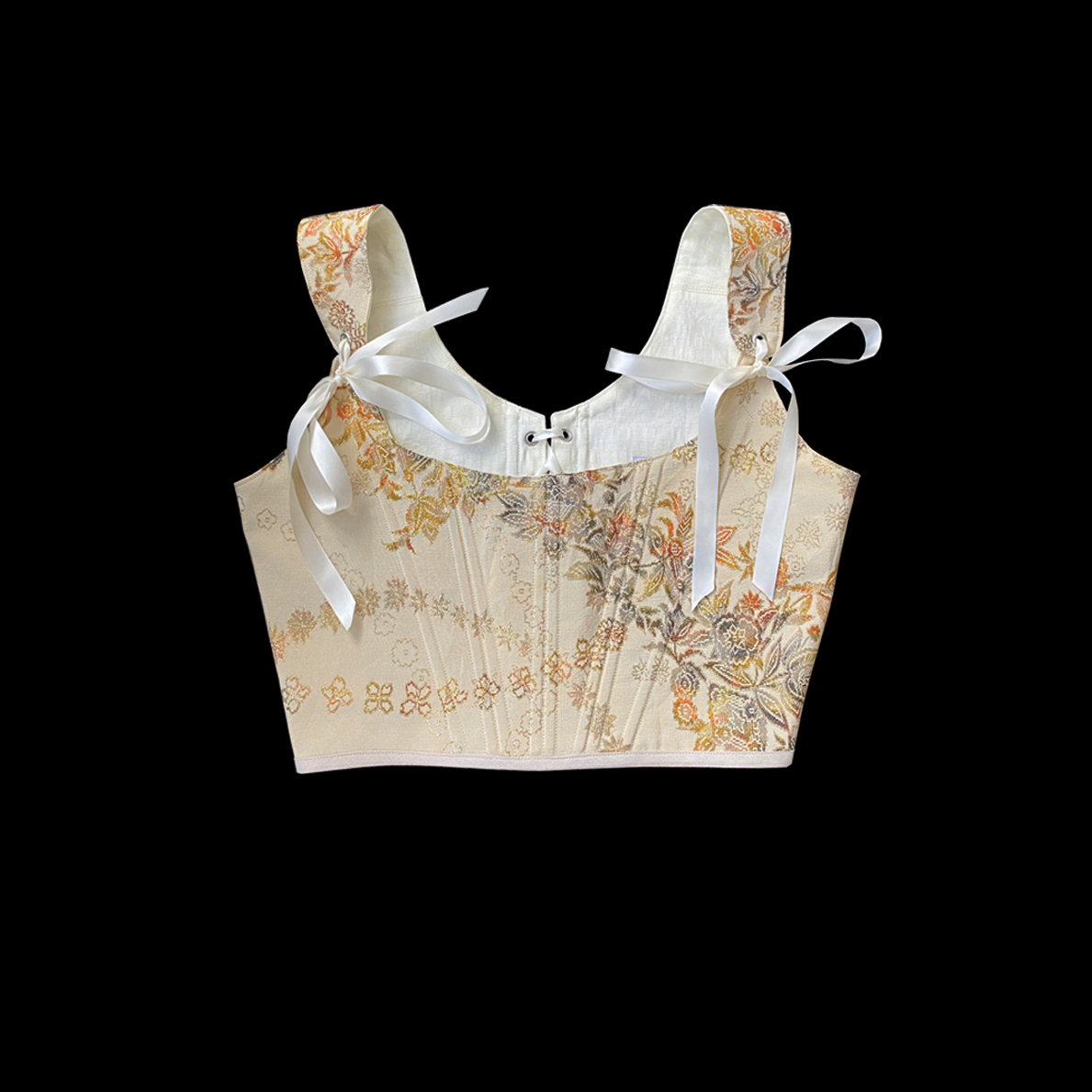 Eleanor Floral Silk corset