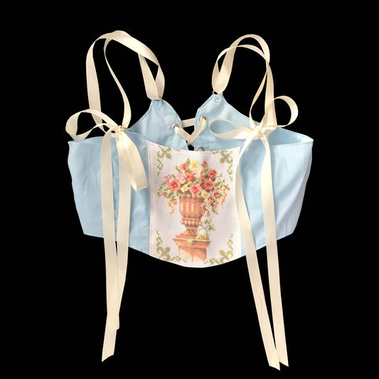 Teona Floral Embroidery corset